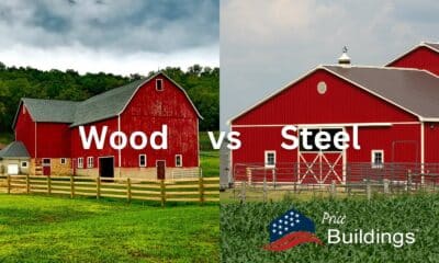 wood pole barns vs steel barns