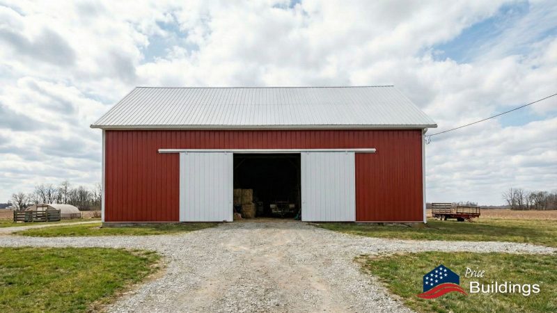 red barn bi parting door