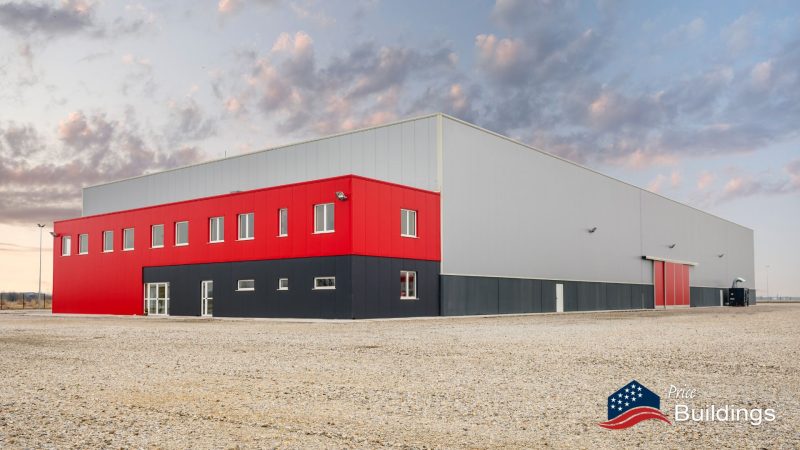 red black logistics warehouse